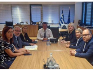 ΣΥΝΑΝΤΗΣΗ ΑΝΤΙΠΡΟΣΩΠΕΙΑΣ ΤΗΣ ΟΛΟΜΕΛΕΙΑΣ ΜΕ ΤΟΝ ΥΠΟΥΡΓΟ ΚΑΙ ΤΗΝ ΥΦΥΠΟΥΡΓΟ ΜΕΤΑΝΑΣΤΕΥΣΗΣ ΚΑΙ ΑΣΥΛΟΥ